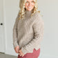 Ribbed Knit Crewneck Sweater FF Tops