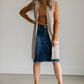 Riley Frayed Hem Denim Midi Skirt IC Skirts