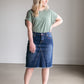Riley Frayed Hem Denim Midi Skirt IC Skirts