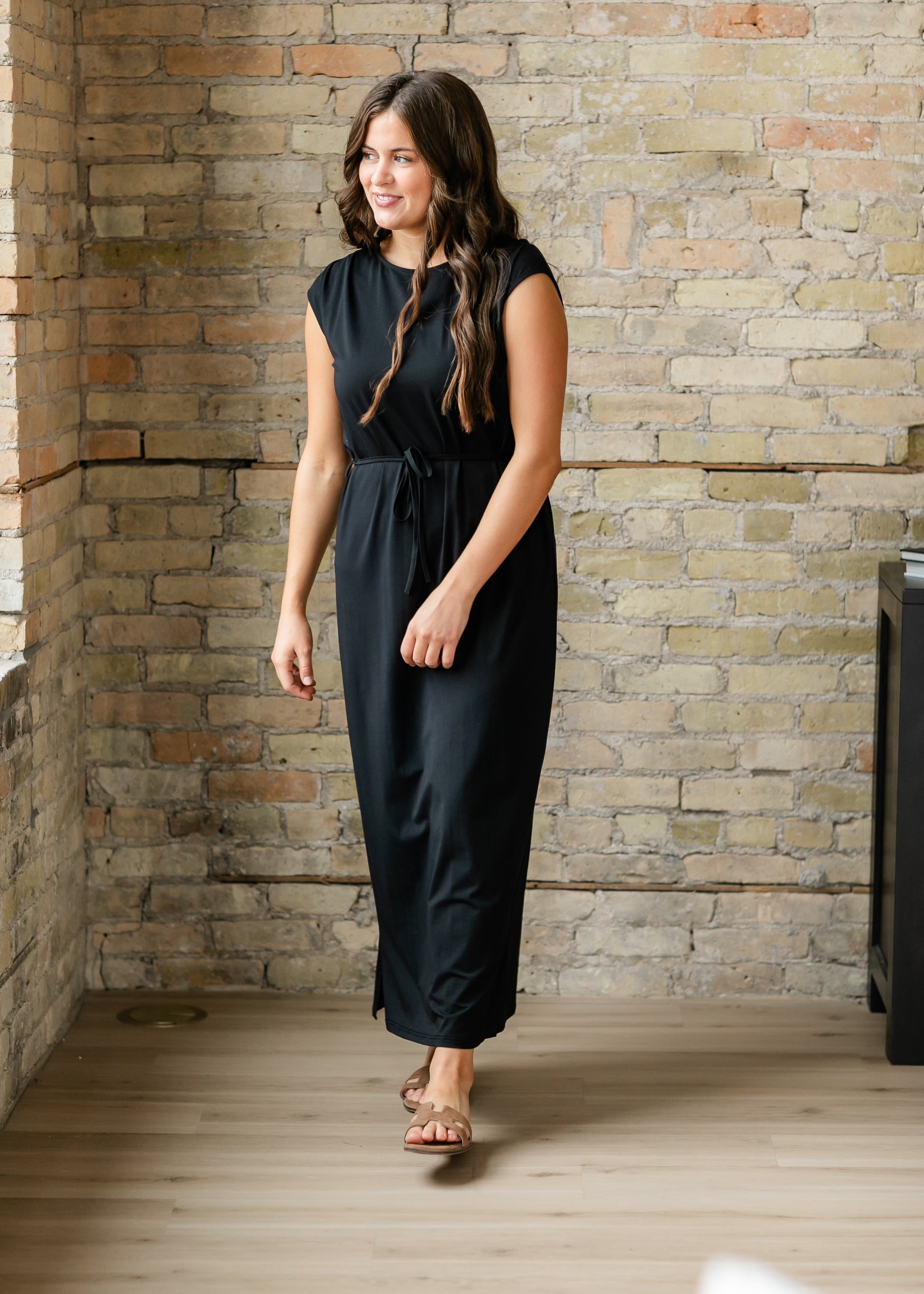 Romy Self Tie Maxi Dress Romy Self Tie Maxi Dress