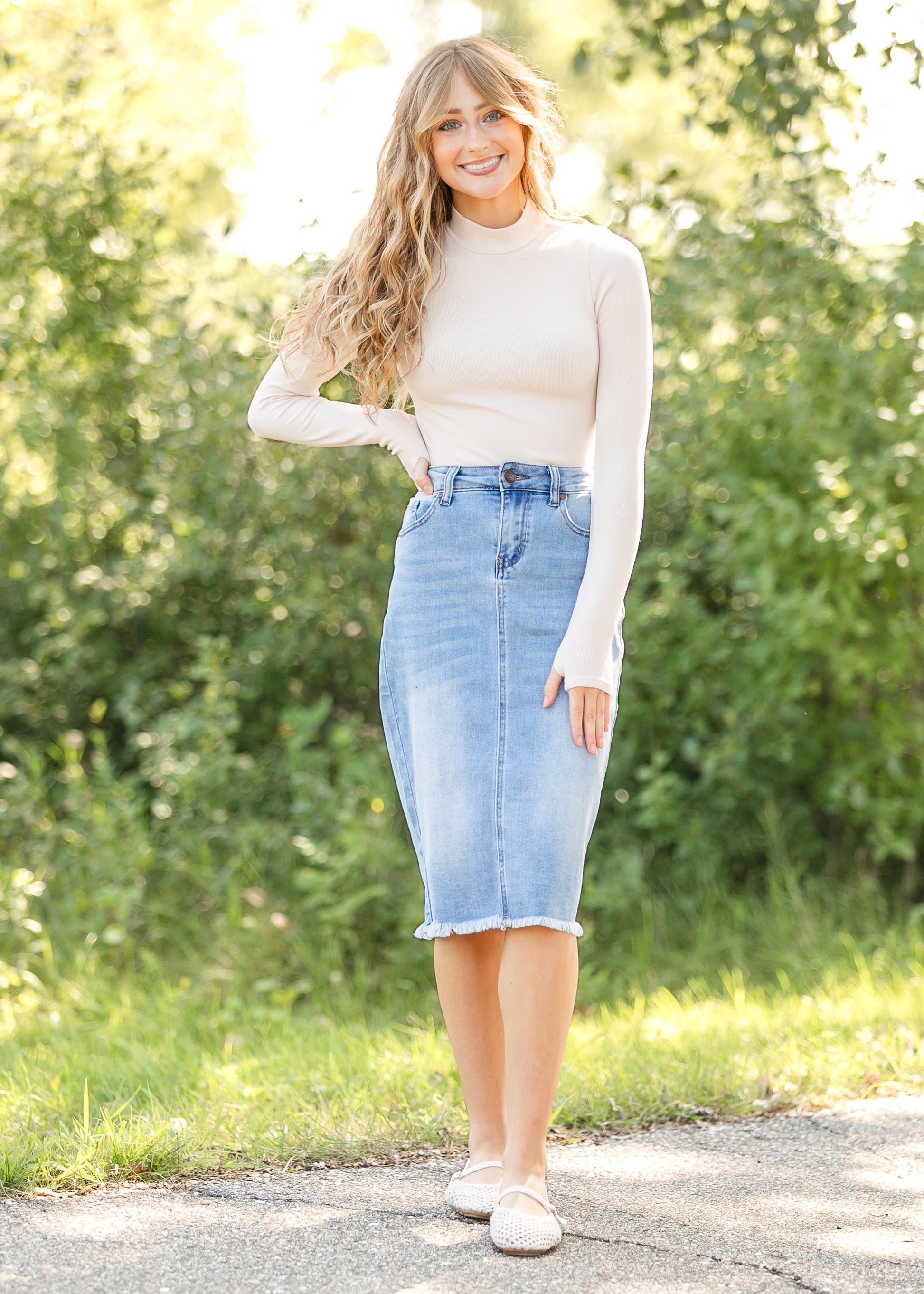 Ronan Mock Neck Top FF Tops