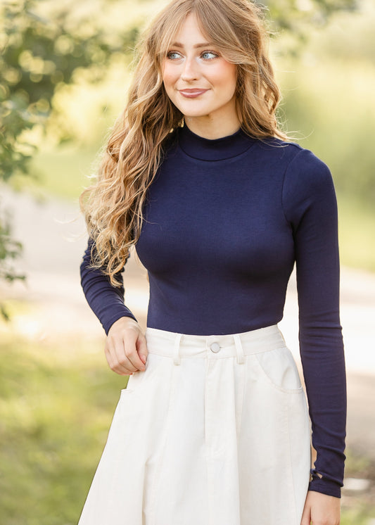 Ronan Mock Neck Top FF Tops