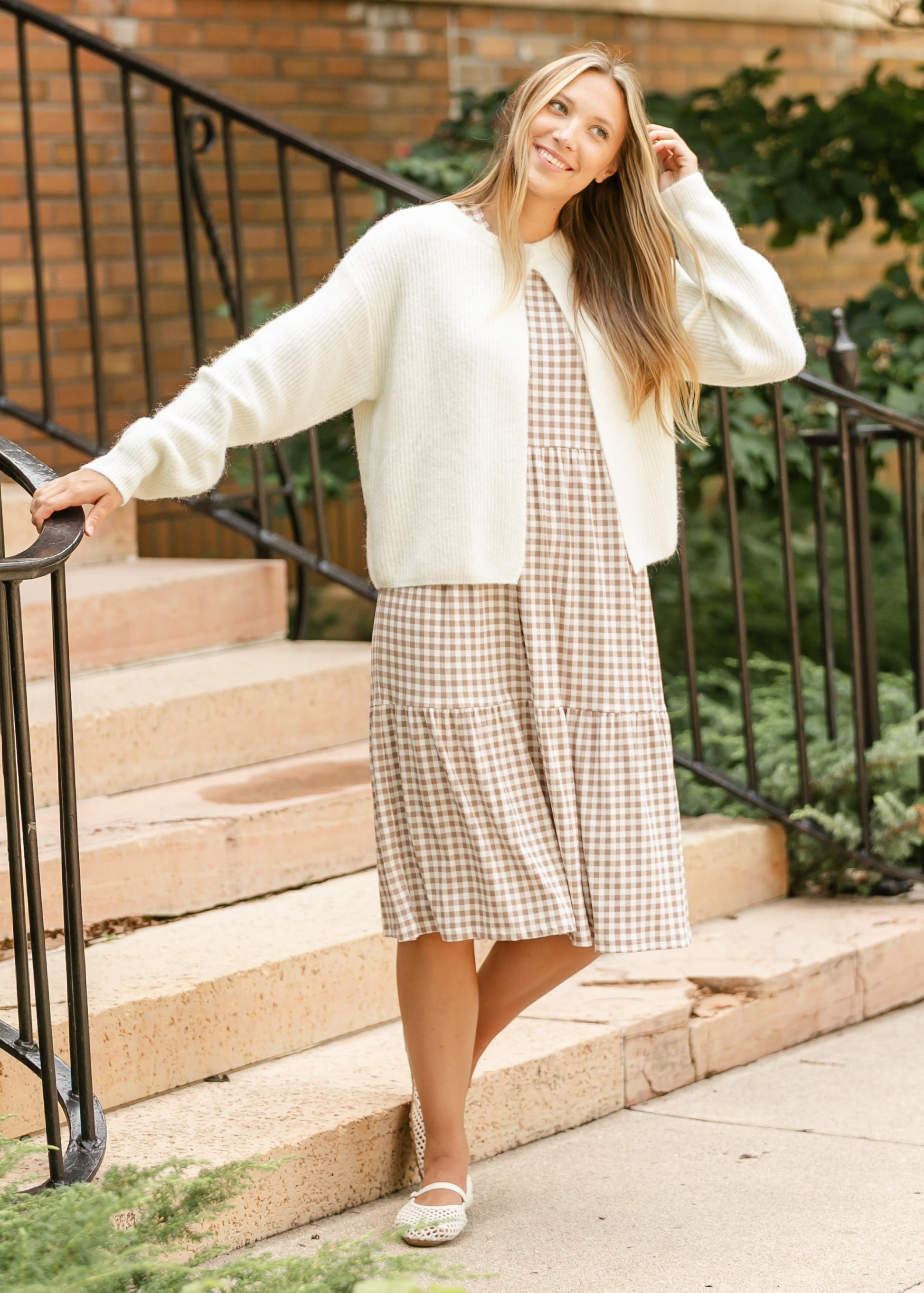 Rosalie Tiered Midi Dress FF Dresses