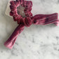 Rose Glitter Velvet Bow Scrunchie Accessories