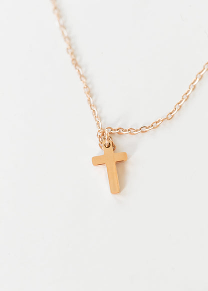 Rose Gold Cross Necklace Accessories