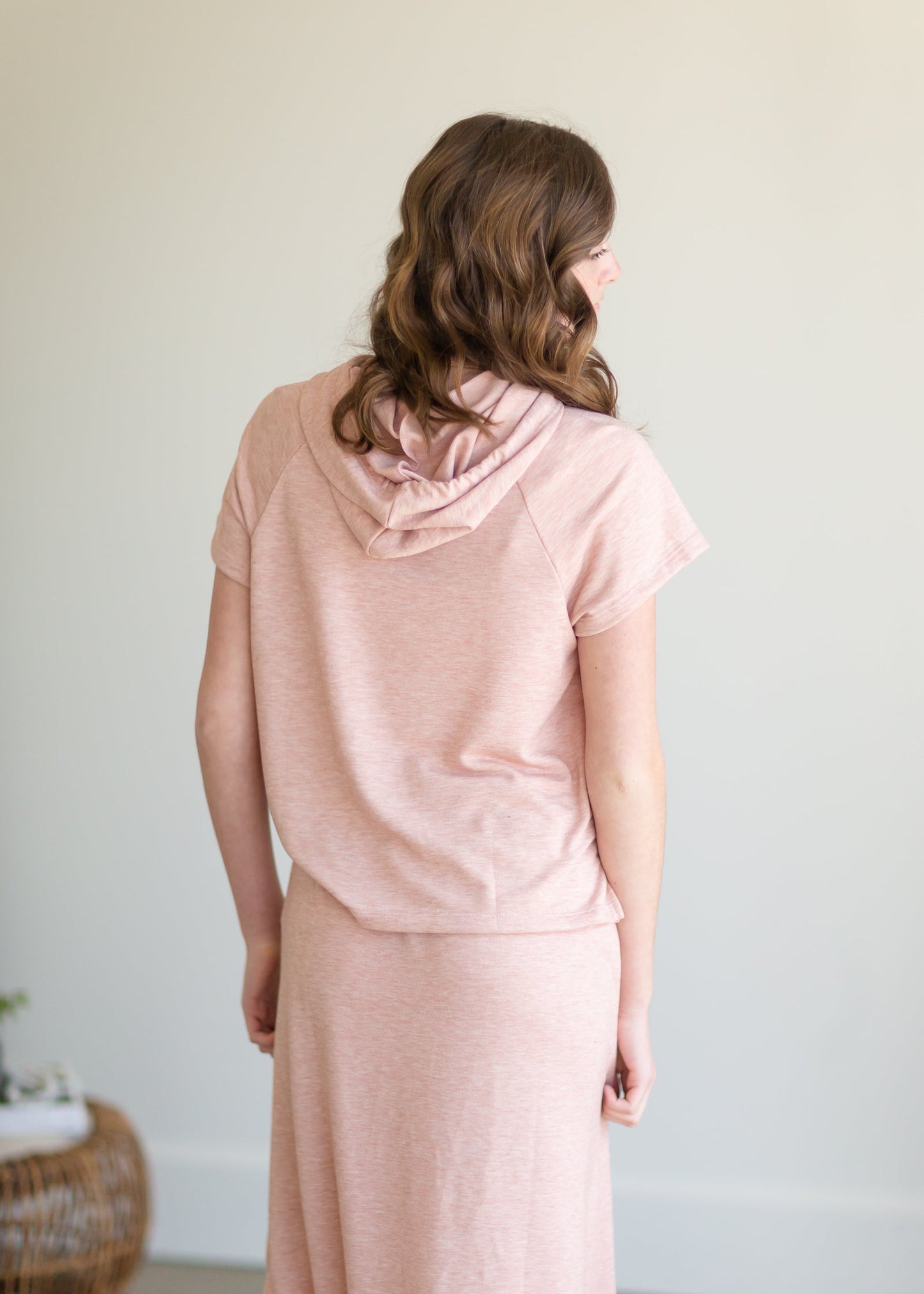 Rose Hooded French Terry Tee - FINAL SALE FF Tops