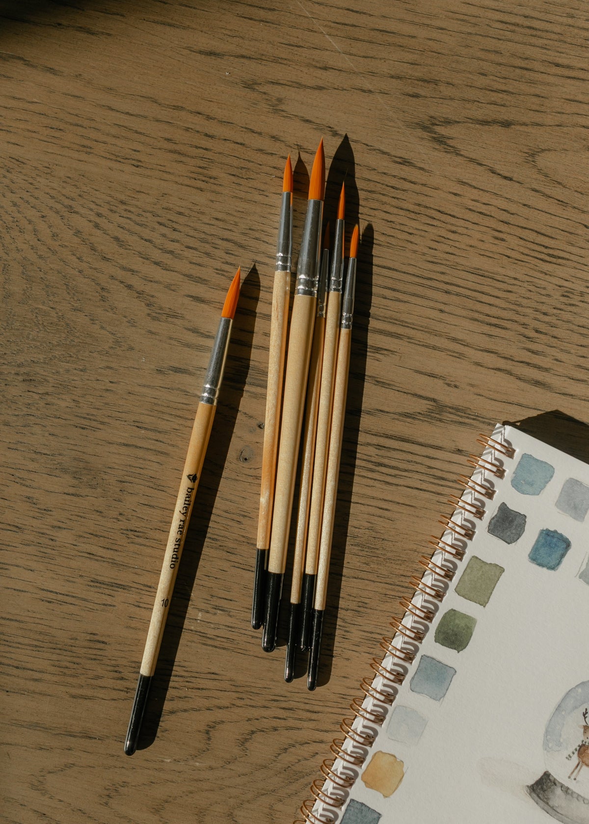Round Tip Watercolor Brush Set