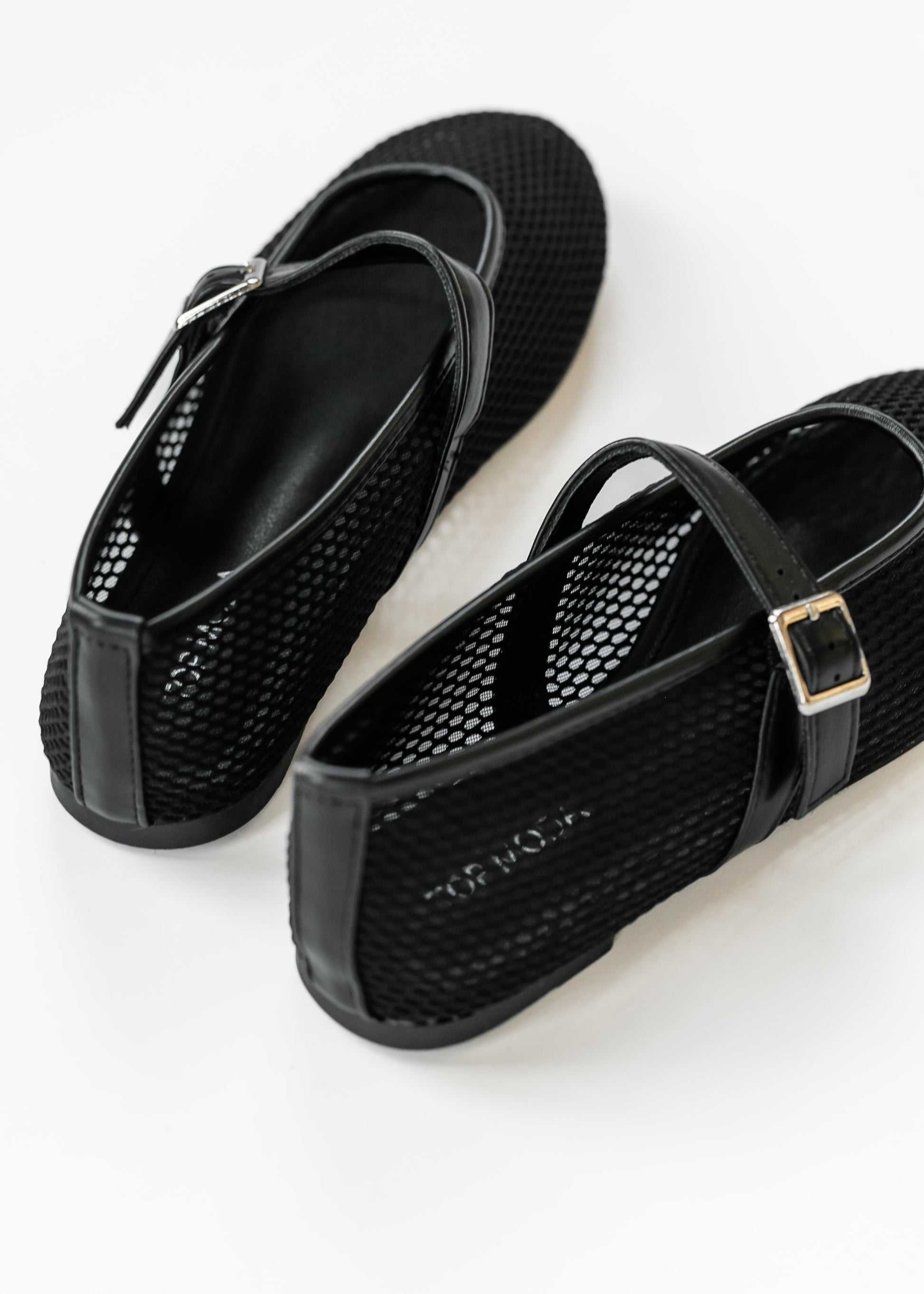 Round Toe Mesh Ballet Flat Shoes
