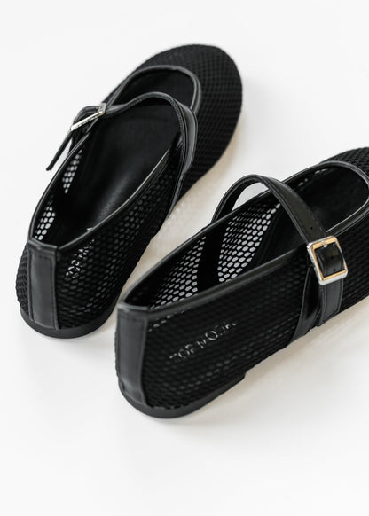 Round Toe Mesh Ballet Flat Shoes