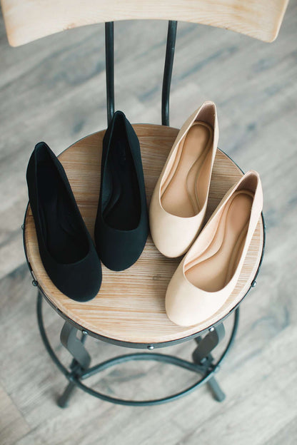 Rounded Toe Ballet Flat-FINAL SALE Shoes