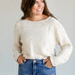 Rowe Boatneck Distressed Sweater FF Tops