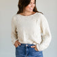 Rowe Boatneck Distressed Sweater FF Tops