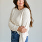 Rowe Boatneck Distressed Sweater FF Tops