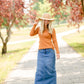 Rust Soft Knit Sweater Top Tops