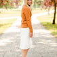 Rust Soft Knit Sweater Top Tops