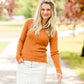 Rust Soft Knit Sweater Top Tops