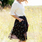 Rusty Floral Flowy Midi Skirt - FINAL SALE Skirts