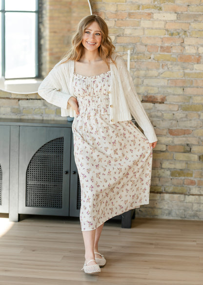 Sadie & Sage® Bouquet Sweetheart Midi Dress FF Dresses