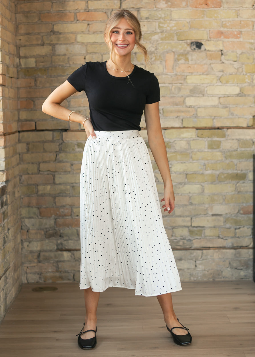 Sadie & Sage® Letters Home Pleated Maxi Skirt FF Skirts