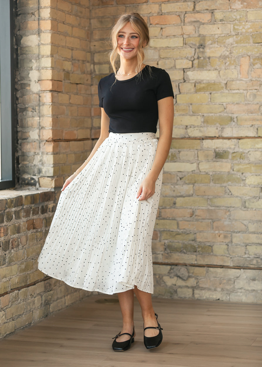 Sadie & Sage® Letters Home Pleated Maxi Skirt FF Skirts