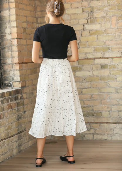 Sadie & Sage® Letters Home Pleated Maxi Skirt FF Skirts