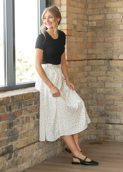 Sadie & Sage® Letters Home Pleated Maxi Skirt FF Skirts XS