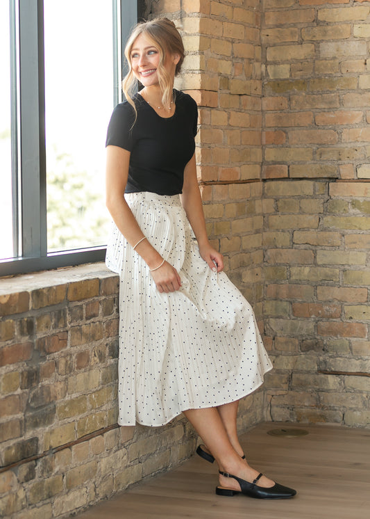 Sadie & Sage® Letters Home Pleated Maxi Skirt FF Skirts XS