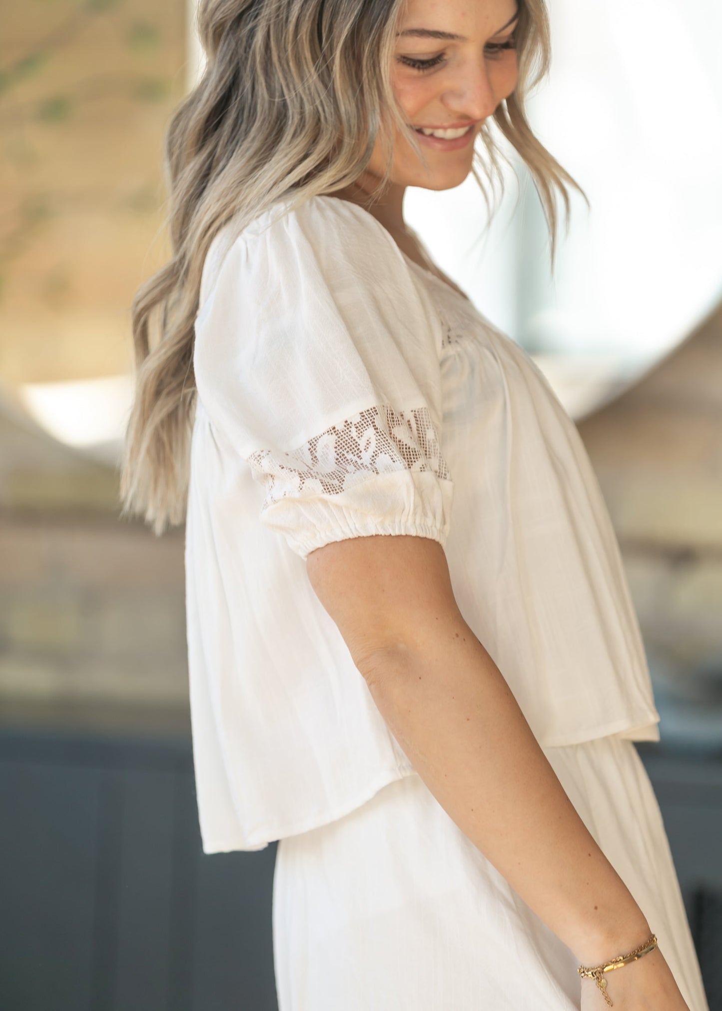 Sadie & Sage® Misty Lace Top & Midi Skirt Set FF Tops