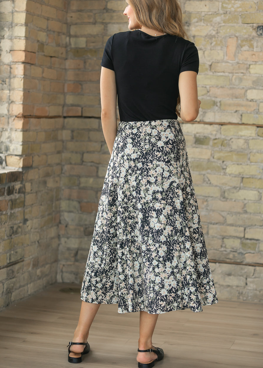 Sadie & Sage® Painted Fields Midi Skirt FF Skirts