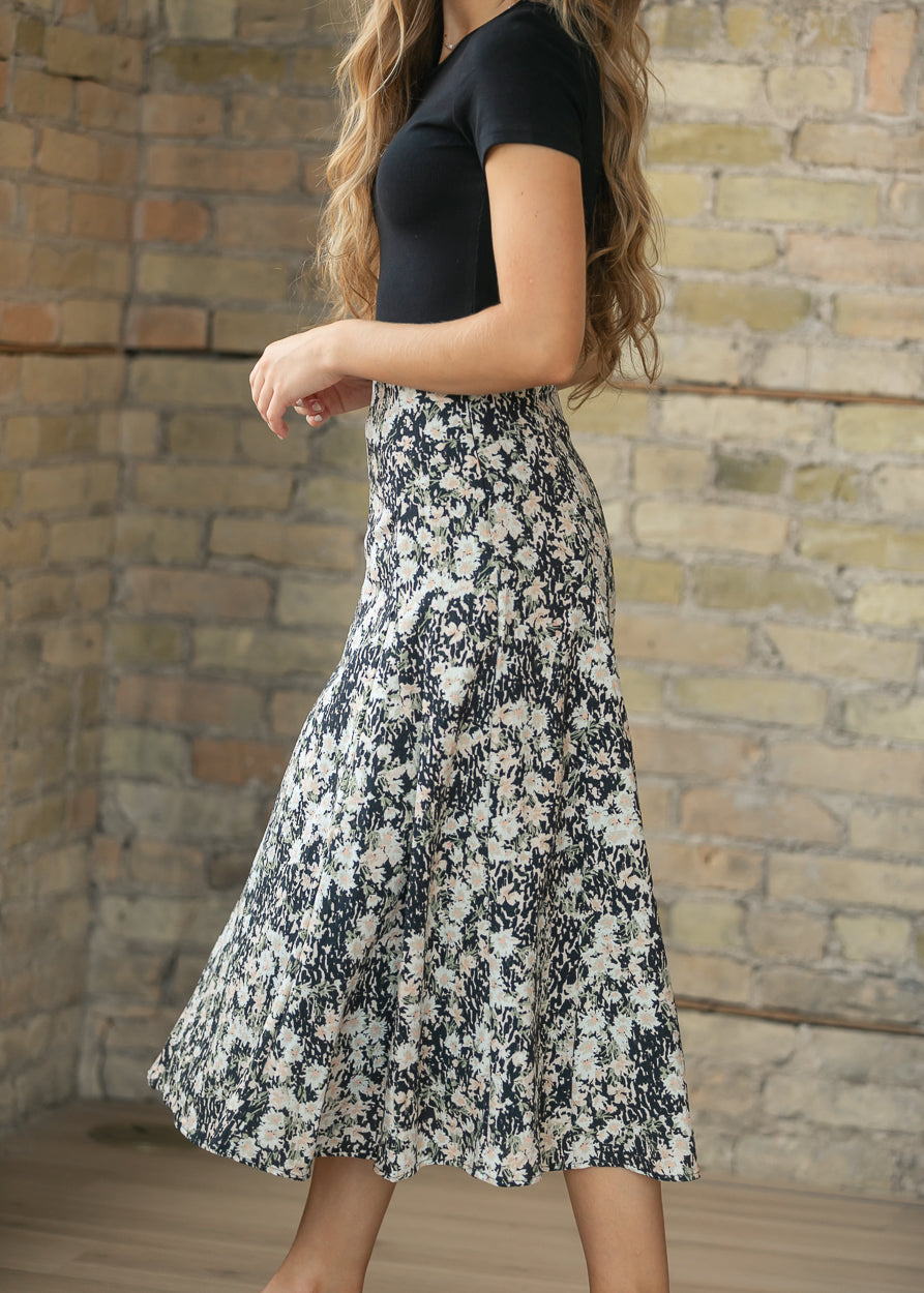 Sadie & Sage® Painted Fields Midi Skirt FF Skirts