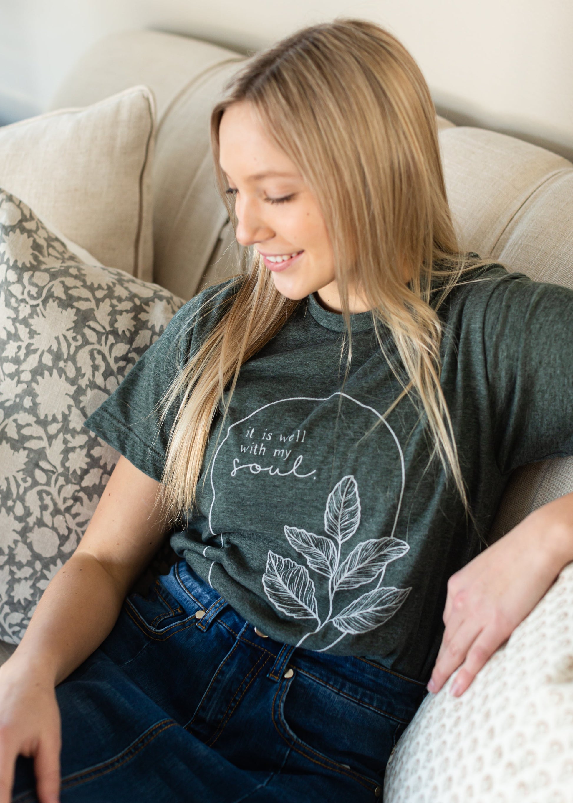 Sage It Is Well Graphic Tee - FINAL SALE Tops