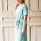 Sage Pocket and Sash Midi Dress - FINAL SALE FF Dresses