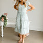 Sage Ruffle Midi Dress Dresses