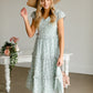 Sage Ruffle Midi Dress Dresses