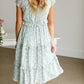 Sage Ruffle Midi Dress Dresses
