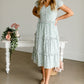 Sage Ruffle Midi Dress Dresses