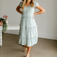 Sage Ruffle Midi Dress Dresses