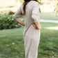 Sage Striped Comfy T-Shirt Midi Dress - FINAL SALE Dresses