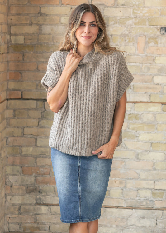 Sage the Label® Granger Turtleneck Sleeveless Sweater FF Tops