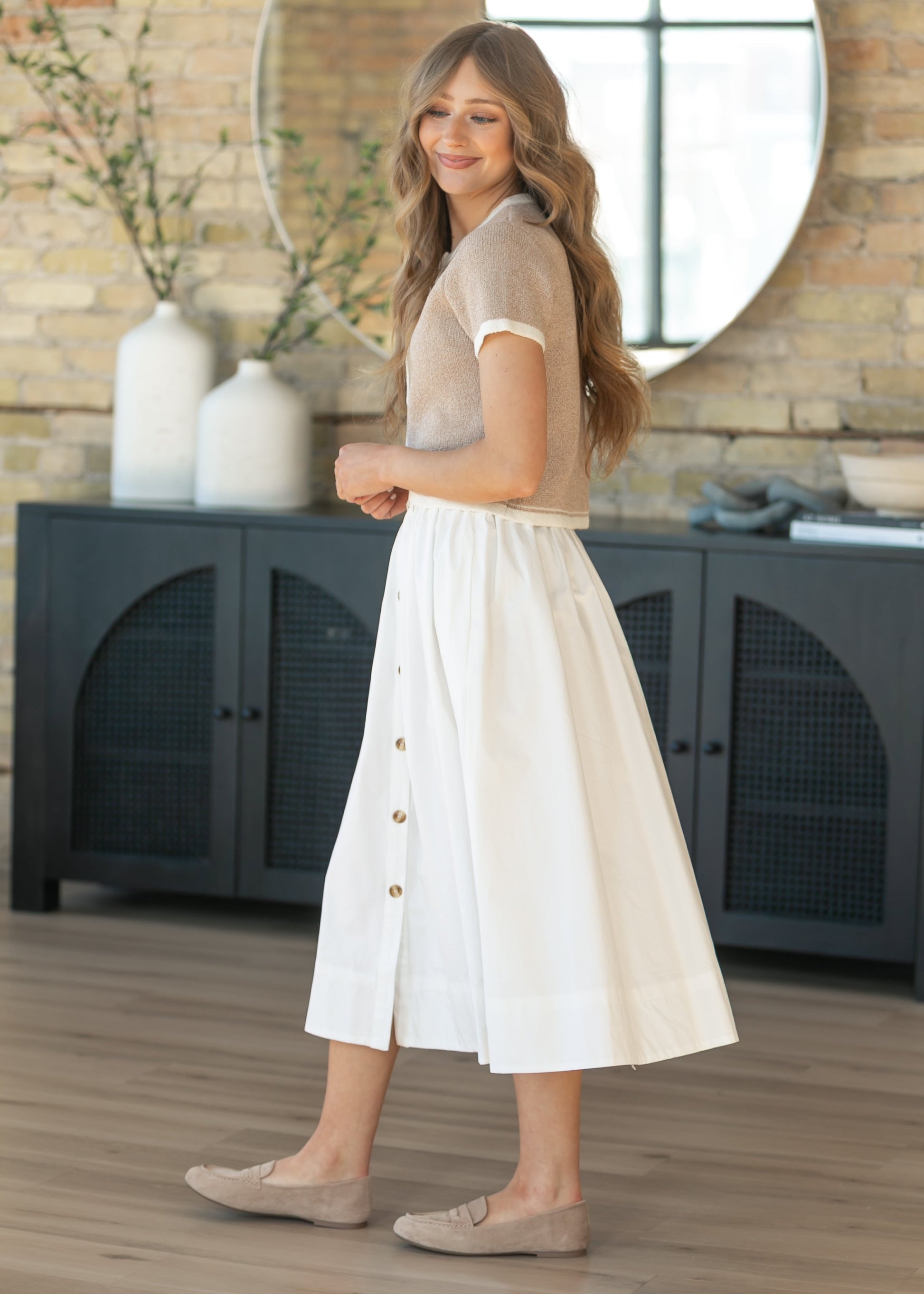 SAGE THE LABEL® Lily Pond Midi Skirt FF Skirts