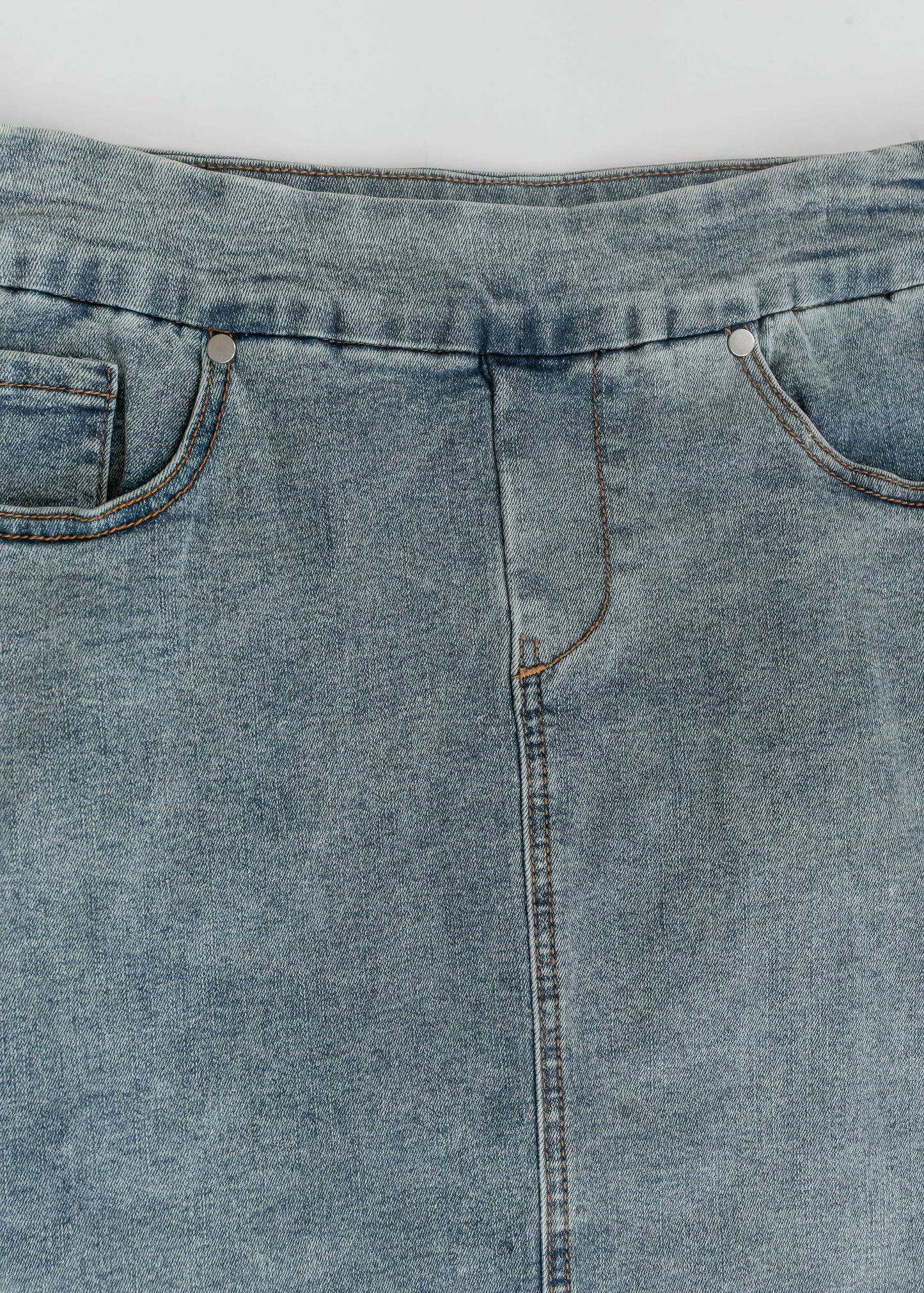 Sandra Classic Wash Midi Denim Skirt IC Skirts