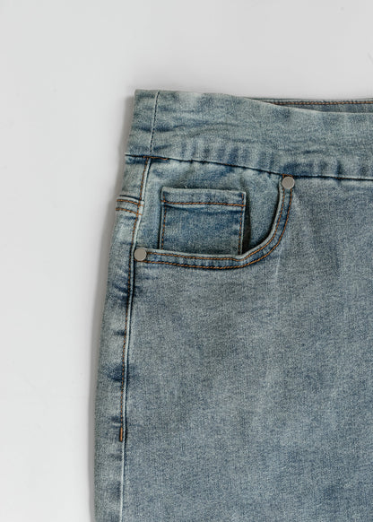 Sandra Classic Wash Midi Denim Skirt IC Skirts