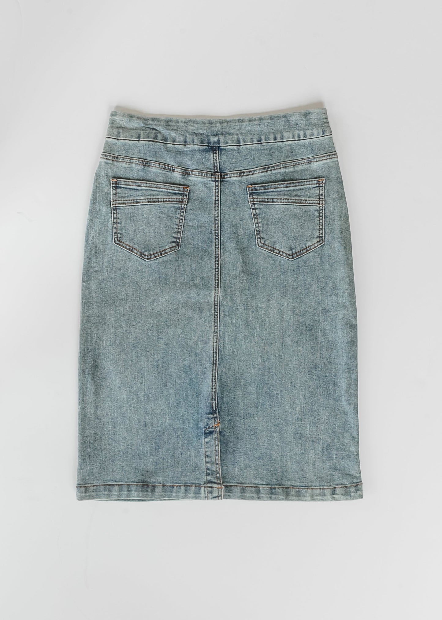 Sandra Classic Wash Midi Denim Skirt IC Skirts