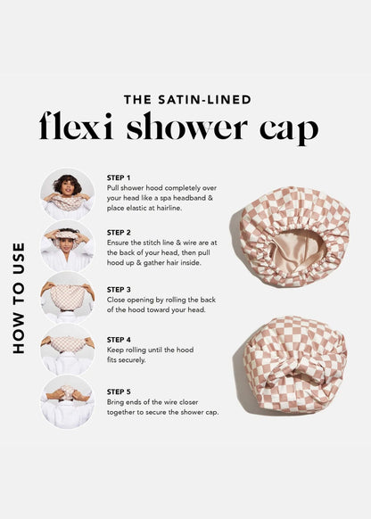 Satin Lined Flexi Shower Cap Accessories