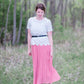 Scallop Hem Polka Dot Top Tops