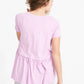 Scoop Neck Peplum Top - FINAL SALE Tops