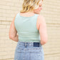 Scoop Neck Seamless Layering Tank Top Tops