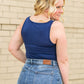 Scoop Neck Seamless Layering Tank Top Tops
