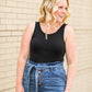 Scoop Neck Seamless Layering Tank Top Tops Black / S/M