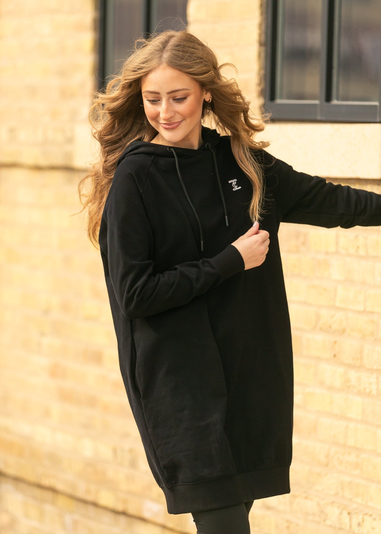 Scout Midi Hooded Sweatshirt Dress IC Dresses